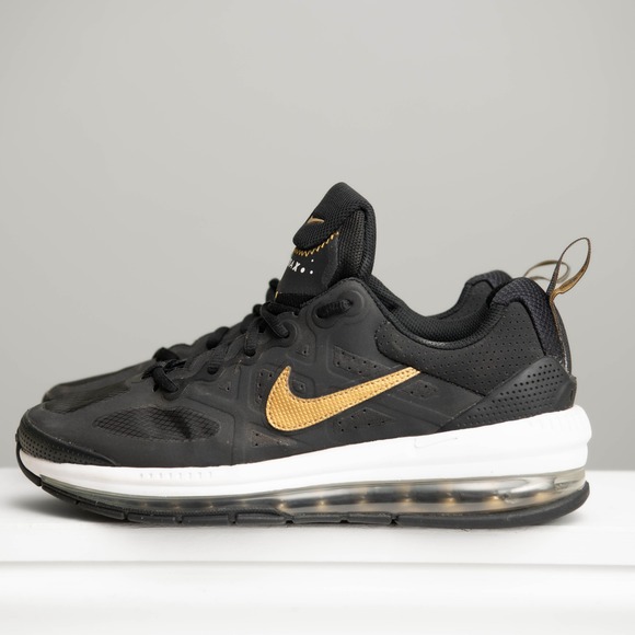Nike Air Max Genome Mens Sz 8 Black Gold Running Shoes Athleisure Streetwear - Picture 3 of 7
